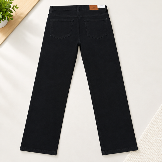Black Straight Fit Jeans
