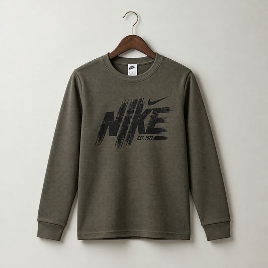 Kids Olive Popcorn Tee
