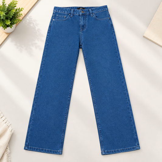 Classic Blue Straight Jeans