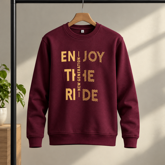 Maroon Graphic Sweatshirt