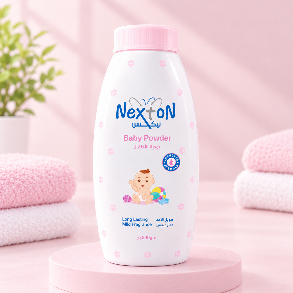 Nexton Baby Powder Pink 200gm