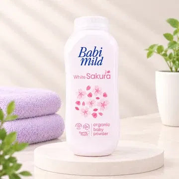Babi Mild White Sakura Baby Powder - 160gm