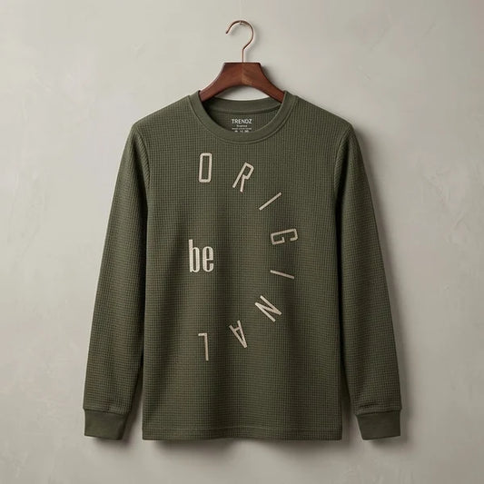 Kids Olive Popcorn Tee
