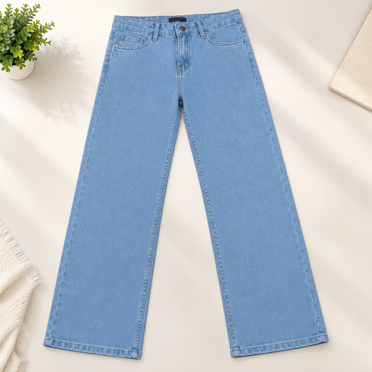 Light Blue Straight Jeans